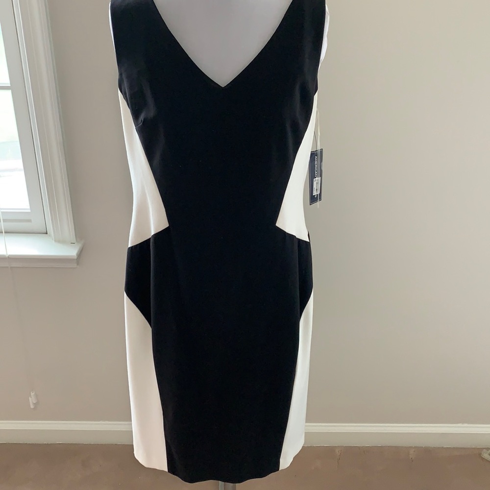 Edgy black and white block dress perfect for summer!